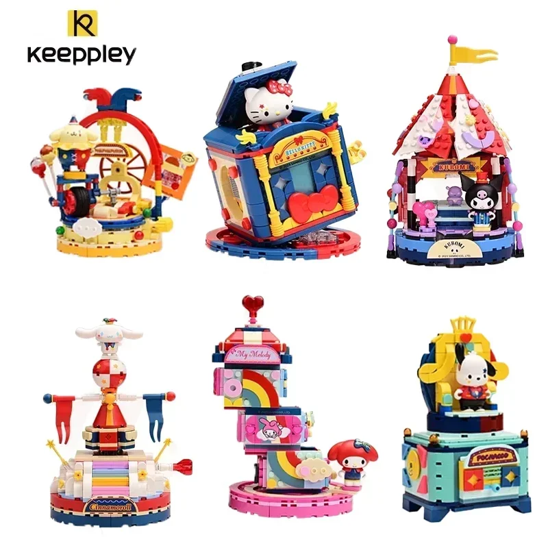 New Keeppley Sanrio Building Blocks Kuromi Hello Kitty Pochacco Magic Circus - £30.02 GBP