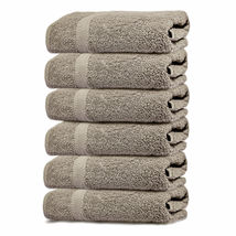 Soft Bath Towels Pack of 4 27x54 Inches Cotton Soft Beige - £35.96 GBP