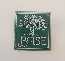 Boise Idaho Green Plastic Vintage Lapel Hat Pin Collectible Travel Souvenir - £15.39 GBP