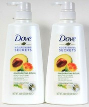 2 Dove Nourishing Secrets 16.9 Oz Invigorating Ritual Avocado Oil Body Lotion - £25.79 GBP