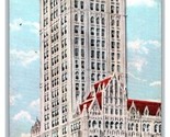 Woolworth Building New York NY NYC Trifold Folding UDB postcard V8 - $17.77