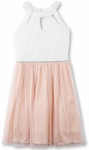 Speechless Girls&#39; 7-16 Halter Dress Ivory/Blush Size 8 NEW W TAG - £19.66 GBP
