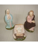 HOLLAND MOLD Joseph,Virgin Mary, &amp; Baby Jesus NATIVITY Ceramic Figure Se... - €25,79 EUR