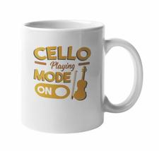 Make Your Mark Design Playing Mode On Cellist Musician Ceramic Coffee &amp; Tea Mug, - £15.58 GBP+