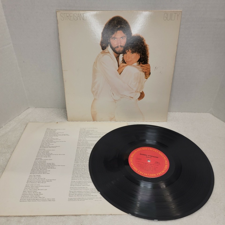 Barbara Streisand (Barry Gibb) Guilty on Columbia Records LP (FC-36750) ... - $5.59