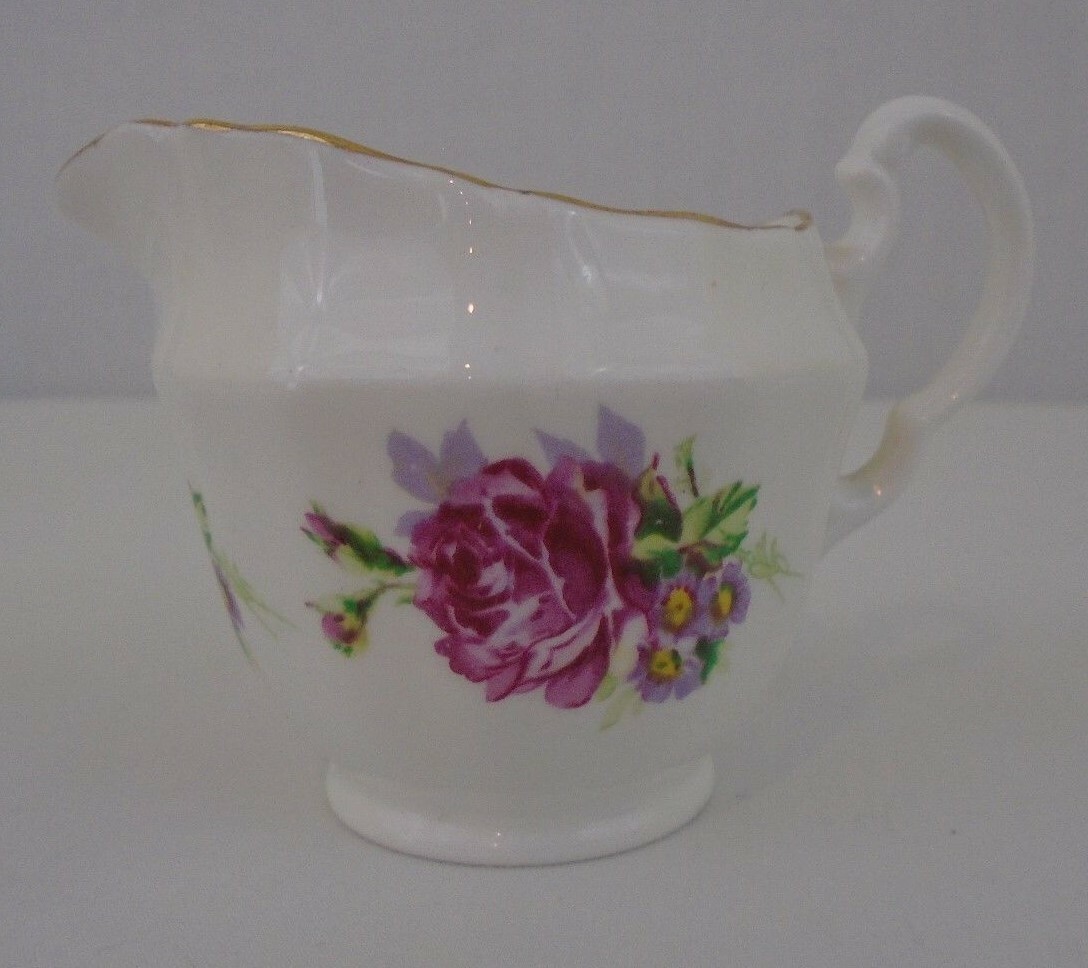 Adderley Rose Adorned Vintage Creamer England Fine Bone China - $12.76