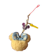 Disney Store Japan Minnie Mouse Yellow Plush Phone Plug Charm - £55.94 GBP