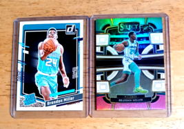 Brandon Miller Hornets Lot (2) ROOKIES/Select TRI-COLOR Prizm #/49, Rated Rookie - £36.36 GBP
