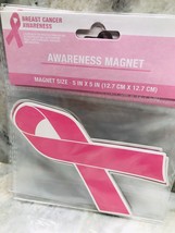 ShipN24Hours. Breast Cancer Awarness Pink Magnet. New - £10.07 GBP