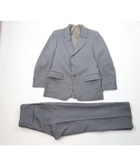 Vintage 70s Streetwear Mens 40S 3 Piece Knit Wedding Bell Bottoms Suit G... - €179,07 EUR