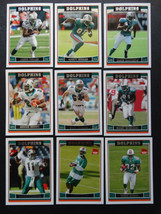 2006 Topps Miami Dolphins Team Set of 9 Football Cards - £3.97 GBP