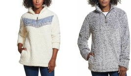 Weatherproof Vintage Women&#39;s Cozy Sherpa Pullover Sweater  - £11.98 GBP