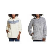 Weatherproof Vintage Women&#39;s Cozy Sherpa Pullover Sweater  - £11.93 GBP