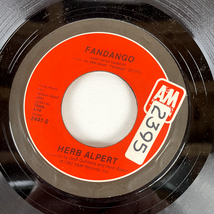 Herb Alpert – Fandango 7" Single Record 1982 A&amp;M Latin Jazz Pop 45 RPM - $3.79