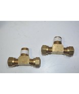 Lot of 2 NEW Sloan Air Brake 1/4&quot; x 1/4&quot; Male Branch Tee Part# S772AB-4-4 - $29.30 CAD