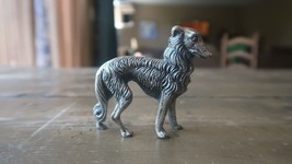 Antique Silver Italian Wolf Figure Paperweight HEAVY! 2.5&quot; - £76.76 GBP