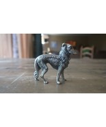 Antique Silver Italian Wolf Figure Paperweight HEAVY! 2.5&quot; - £75.71 GBP
