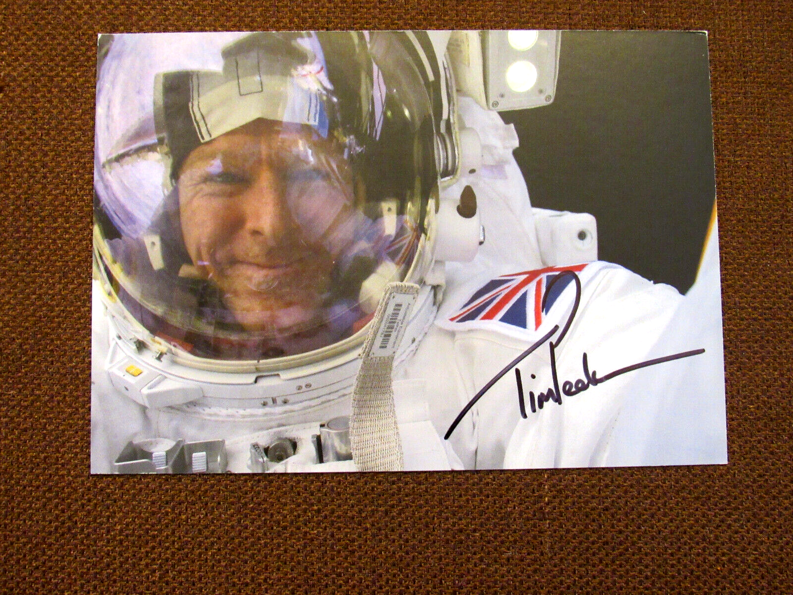 TIM PEAKE SOYUZ TMA-19M NASA ASTRONAUT SIGNED AUTO COLOR PHOTO CARD KSC ... - $69.29