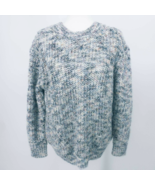 Rails Kaleidescope Womens Pullover Sweater Blue White Wool Blend Long Sl... - £12.23 GBP