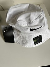 NWT Nike Little Kids Child Bucket Hat 4-7 White/Black - £15.74 GBP