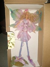 Delton 7.5 inch Colorful Purple Fairy Hanging Ornament Blonde Curly type... - $16.90