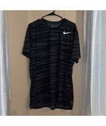 Black Striped Nike Shirt - $29.78 CAD