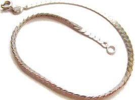7&quot; Bracelet Sterling Silver 925 Patina Grams 2.21 Vintage - $34.64