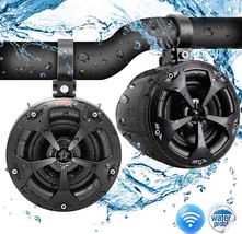 Pyle Plutv43Bta, Black, 4&quot; Waterproof Off-Road Bluetooth Speakers With 800W - $107.98