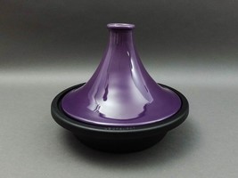Le Creuset France 27 Purple Enamel Stoneware Cast Iron Moroccan Tagine Pot - $299.99