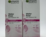 2 Pack - Garnier Skin Active Water Rose 24H Moisture Gel, 2.4 fl oz ea - £22.27 GBP