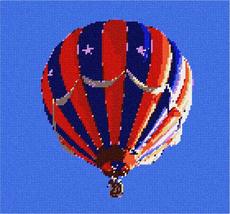 Pepita Needlepoint Canvas: Hot Air Balloon America, 11&quot; x 10&quot; - £69.16 GBP+