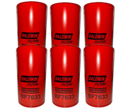 Baldwin BF7633 Spin-On Fuel Filter ~ Crosses to 1R-0750 (Pack of 6) - £65.31 GBP