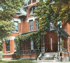 c1910 Phi Delta Theta Fraternity House Delaware Ohio Wesleyan University Postcar - £13.58 GBP