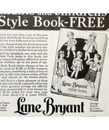 1929 Lane Bryant Children&#39;s Clothing Advertisement Antique Fashion Ephem... - $28.07 CAD