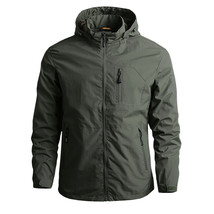   Jacket Men Autumn Bomber Hooded Jackets Man Outdoor Soft   Army Clothing Male  - £83.26 GBP