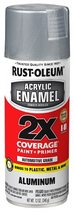 Rust-Oleum 314030 Acrylic Enamel 2X Spray Paint, 12 oz, Aluminum - $241.52 MXN