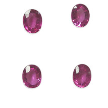 Natural Rubellite Oval Facet Cut 5X4mm Fuschia Pink Color VVS Clarity Loose Gems - £42.01 GBP