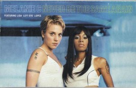 Melanie C Lisa &#39;left Eye&#39; Lopes - Never Be The Same Again 2000 Eu Cassingle Card - £19.98 GBP