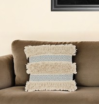 Blue Diamond Patterned Throw Pillow - $79.59 CAD