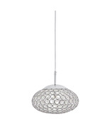 Kichler Krystal Ice 9.75-in Chrome Mini Crystal Oval Pendant  - €48,82 EUR