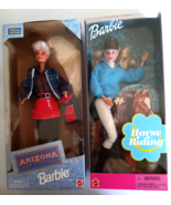 Barbie Arizona Jean Co 18020, 1997 &amp; Barbie Horse Riding 50609, 2000, 2 ... - $735.14 MXN