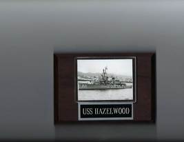USS HAZELWOOD PLAQUE NAVY US USA MILITARY DD-531 SHIP FLETCHER CLASS DES... - $3.95