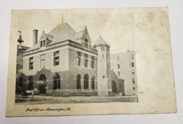 1910&#39;s Post Office Bloomington Il.  Divided Back Post Card Horse and Buggy - £6.96 GBP