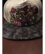 Nintendo Mario Brothers Bros Faux Leather Snapback Flat Bill Cap  Hat NEW - £23.65 GBP