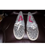 Sperry Top Sider Gray W/Leopard Print Size 9 Women&#39;s EUC - €31,78 EUR