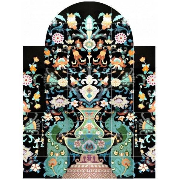 Mexican Talavera High Relief Mural - Fuente1 - - $449.00