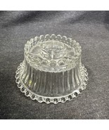 Reversable Boopie Clear Glass Candle Candlestick Holder - £3.71 GBP