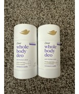 2X DOVE WHOLE BODY DEODORANT ANTI-FRICTION STICK COCONUT &amp; VANILLA 2.6 O... - $192.31 MXN