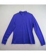 Slazenger Shirt Womens Large Golf 1/4 Zip Pullover Purple Long Sleeve Mo... - £15.77 GBP