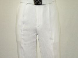 Mens Summer Linen Suit Apollo King Half Lined 2 Button European LN6 White Party image 11